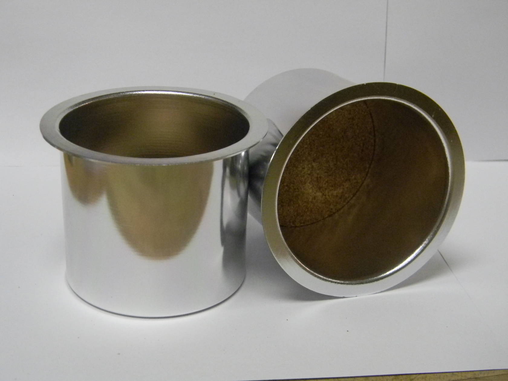 Medium Natural Aluminum Cup Holders (pair) (IT-MAC)