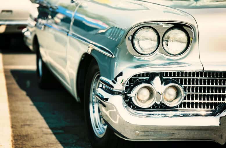 Vintage chrome Chevy needing 6V to 12V battery converter retrofit